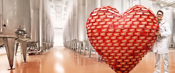 Chocolat Frey riesiges Herz aus Schokolade Chocolat Frey - Cuore gigante di cioccolato